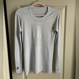 lululemon swiftly long sleeve 8 light blue
